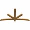 Ekena Millwork Alberta Rough Sawn Timber Gable Bracket, Western Red Cedar, 72"W x 39"H x 2"D x 4"F, 13/12 Pitch GBW072X39X0204ALB00RWR - alternate 2